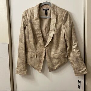 NWT INC International Concepts Faux Snakeskin Jacket L